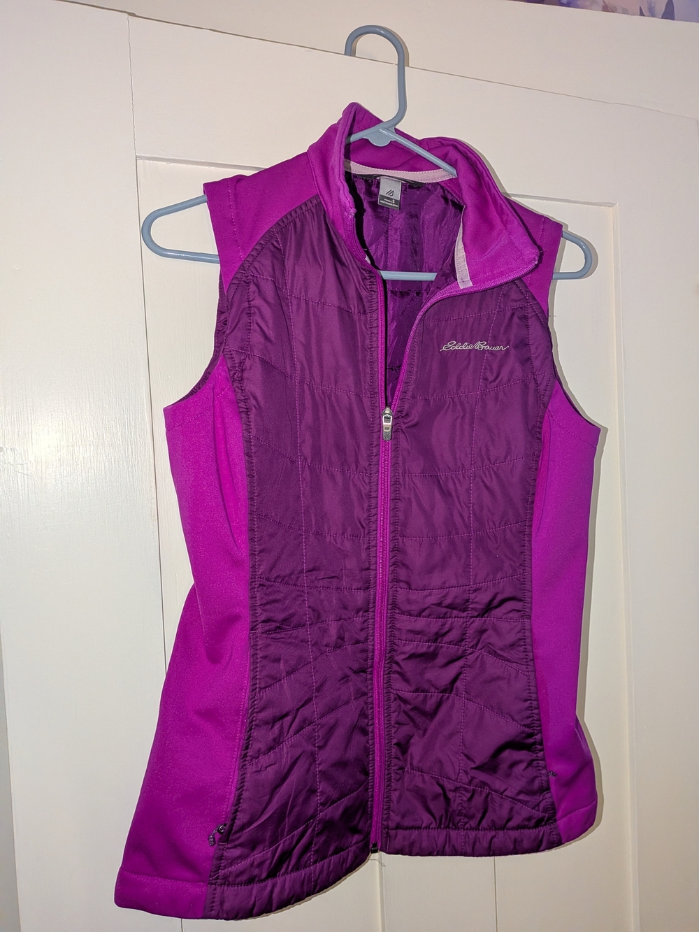 Eddie Bauer Plum and Magenta Quilted Ignite Lite Vest